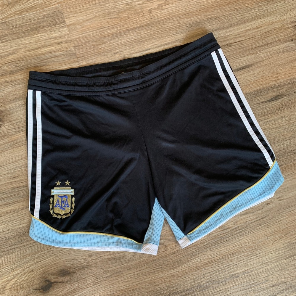 Adidas Argentina AFA 2005-2006 Soccer Training Shorts - Mens Medium